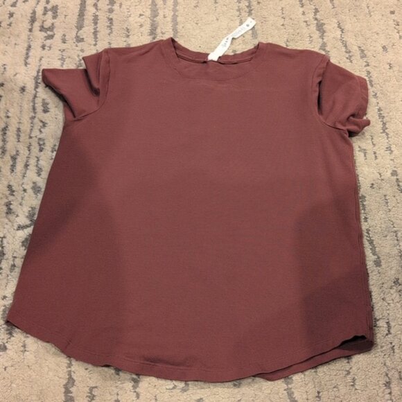 Lululemon Love Crew Short Sleeve T-Shirt Smoky Red * flaw - Picture 6 of 10